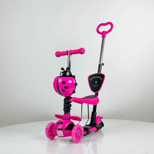 Trotinet 5u1 sa sedištem Bubamara NR-9520 - Pink