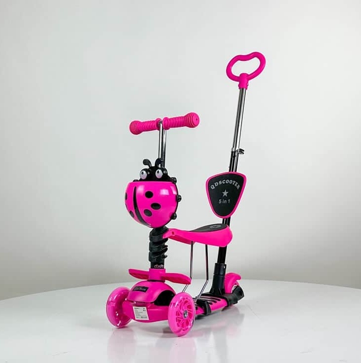 Trotinet 5u1 sa sedištem Bubamara NR-9520 - Pink