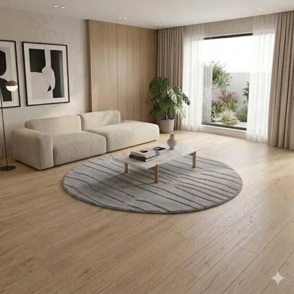 Okrugli tepih Carmel sivi | 100 cm