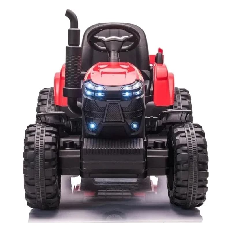 Dečiji traktor na akumulator 2223 u crvenoj boji slikan sa prednje strane