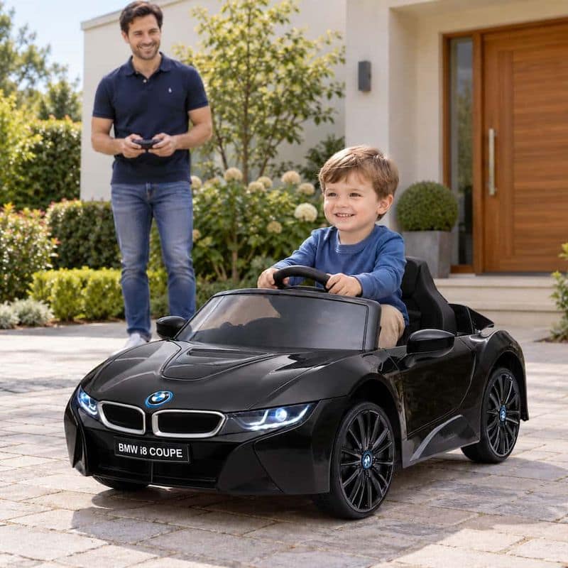 BMW i8 Concept crni auto na akumulator 12V 1