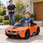 BMW i8 Concept narandžasti auto na akumulator 12V 1