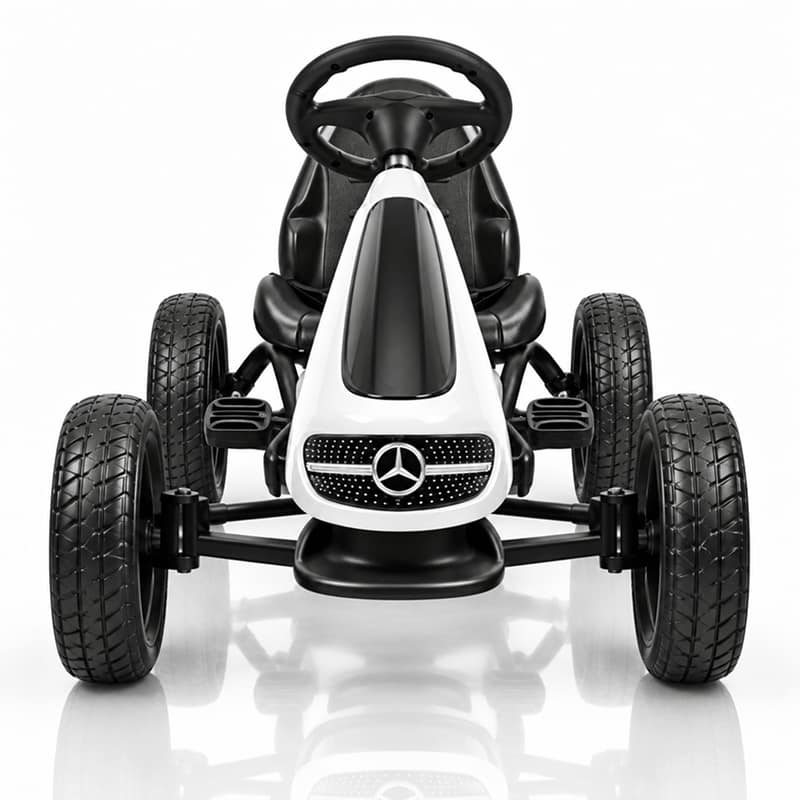 Karting na pedale Mercedes licencirani beli 2