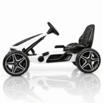 Karting na pedale Mercedes licencirani beli 3
