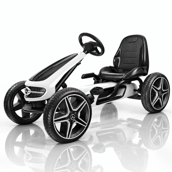 Karting na pedale Mercedes licencirani beli 1