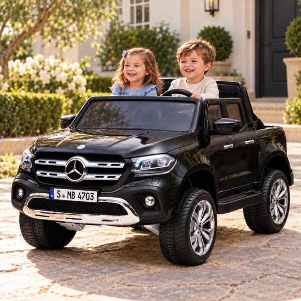 Licencirani Mercedes - Benz X Class 4 x 4 Dvosed - Crni (SM-26303CC)
