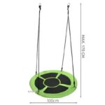 Malatec ljuljaška gnezdo zeleno crna 100 cm 3