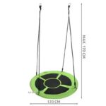 Malatec ljuljaška gnezdo zeleno crna 120 cm 2