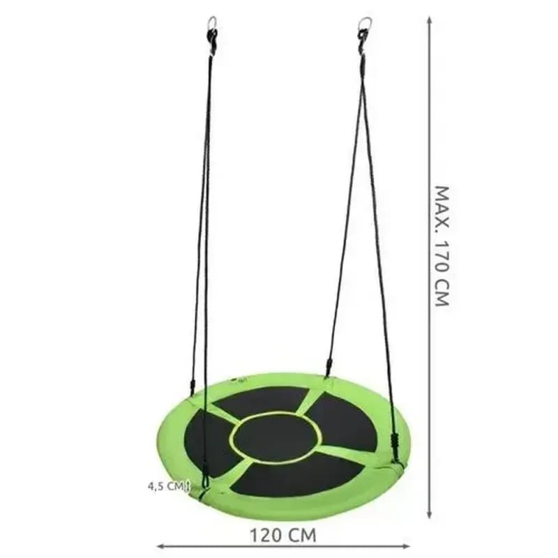 Malatec ljuljaška gnezdo zeleno crna 120 cm 2