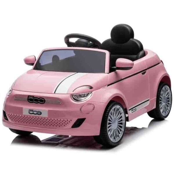 Fiat 500 roze auto na akumulator 1