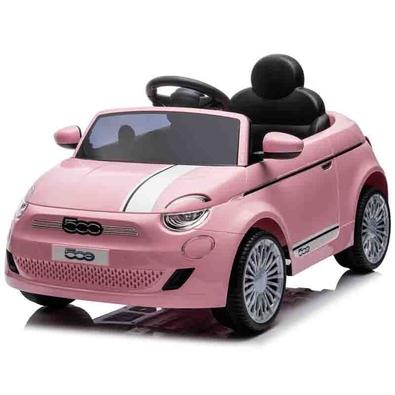 Fiat 500 roze auto na akumulator 1