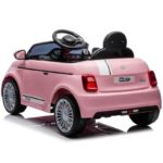 Fiat 500 roze auto na akumulator 4