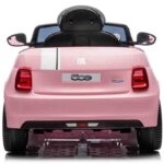 Fiat 500 roze auto na akumulator 5