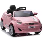 Fiat 500 roze auto na akumulator 6