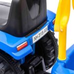 Dečiji traktor guralica New Holland T7 plavi sa prikolicom 8