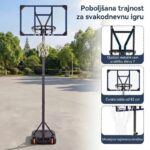 Sportivo koš podesive visine 206-273 cm 7