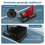 Sportivo koš podesive visine 150-305 cm 6